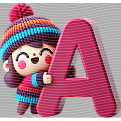 Cartoon letters-CL 574